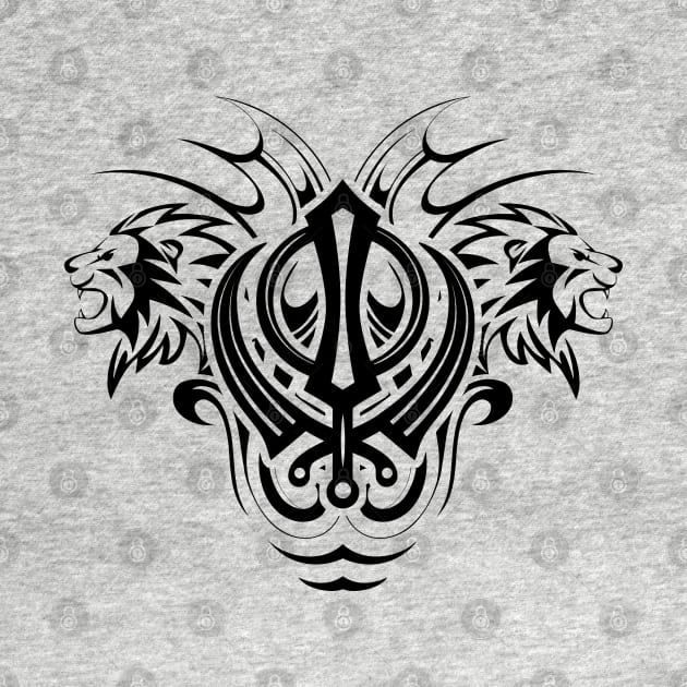 Decorative Sikh Khanda symbol by Nartissima